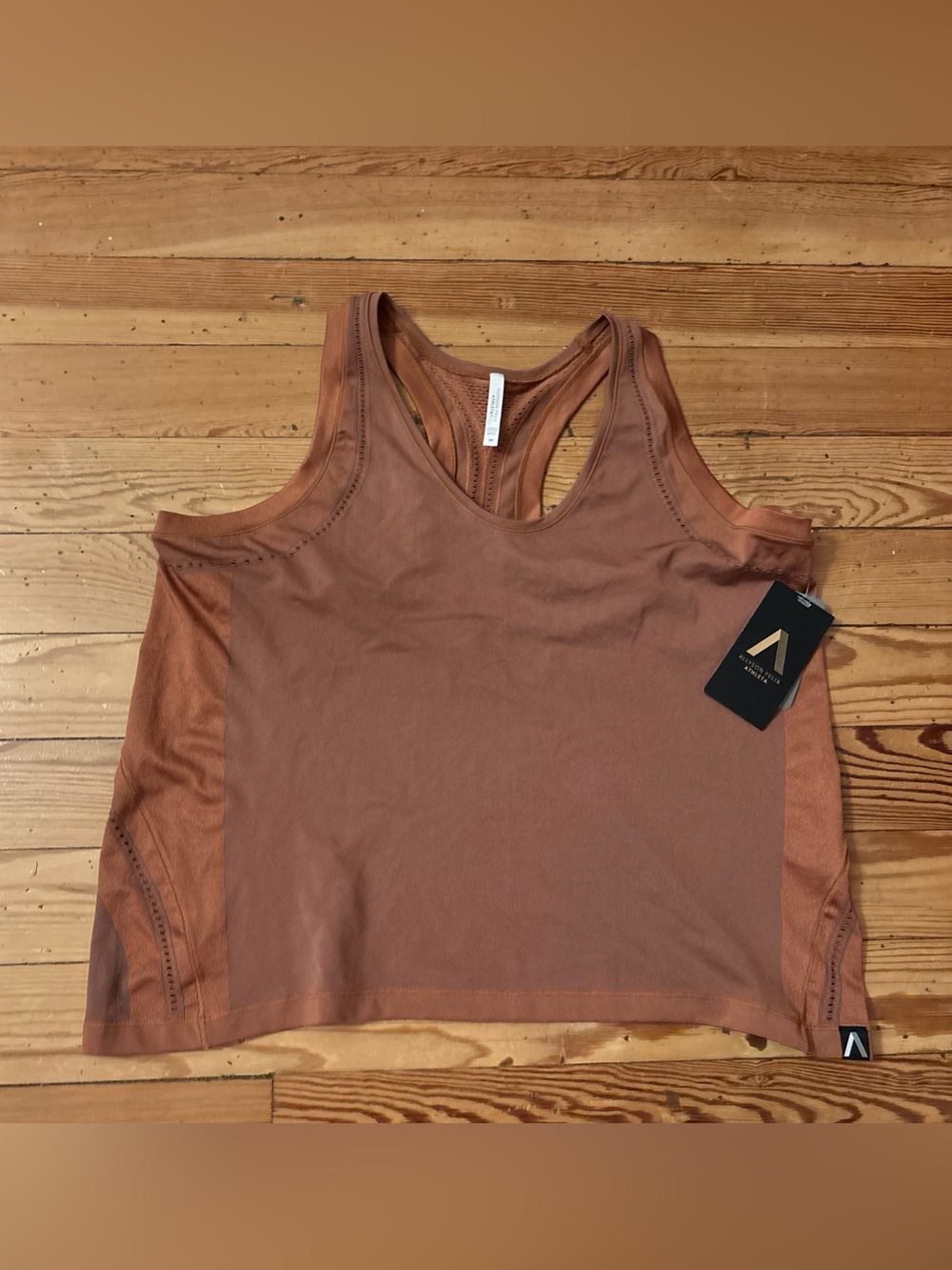Athleta Allyson Felix Legend Shine Tank Top 3XL Copper Brown Unstinkable